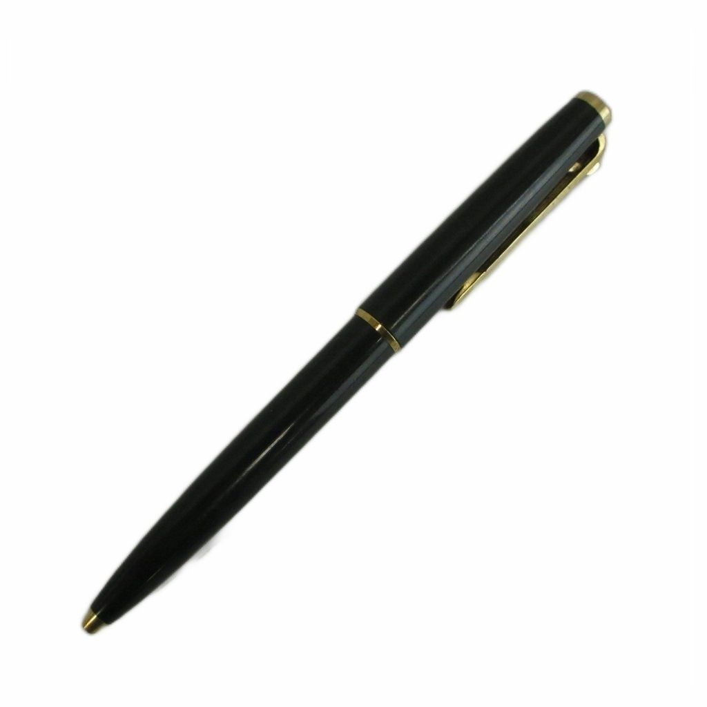 モンブラン MONT BLANC ボールペン 文房具 筆記用具 インク青 ハンマートリガー ロゴ 緑 グリーン ゴールド色 /XZ ■GY18