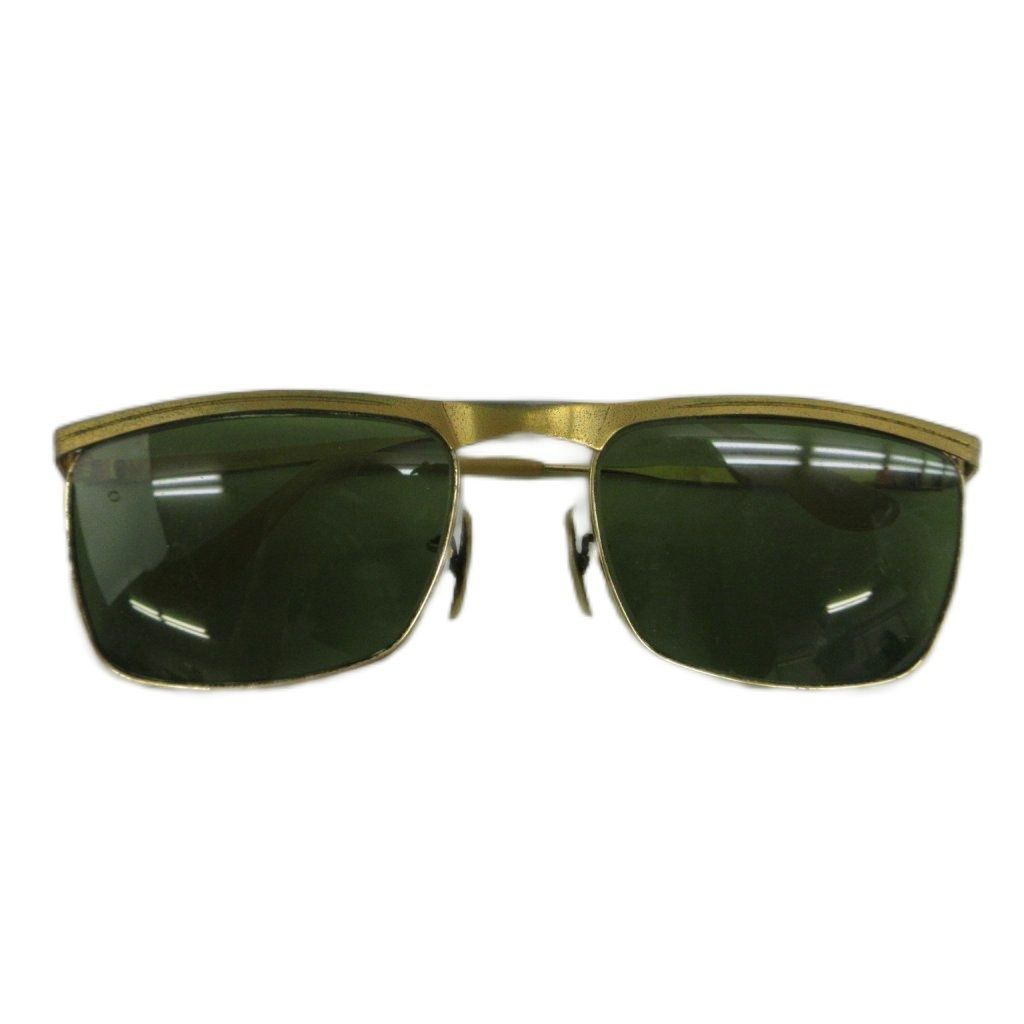 レイバン RAY BAN ボシュロム B&L シグネットデラックス SIGNET DELUXE 眼鏡 サングラス メタルフレーム カラーレンズ スクエア 58□20 ゴールド色 /XZ ■GY11