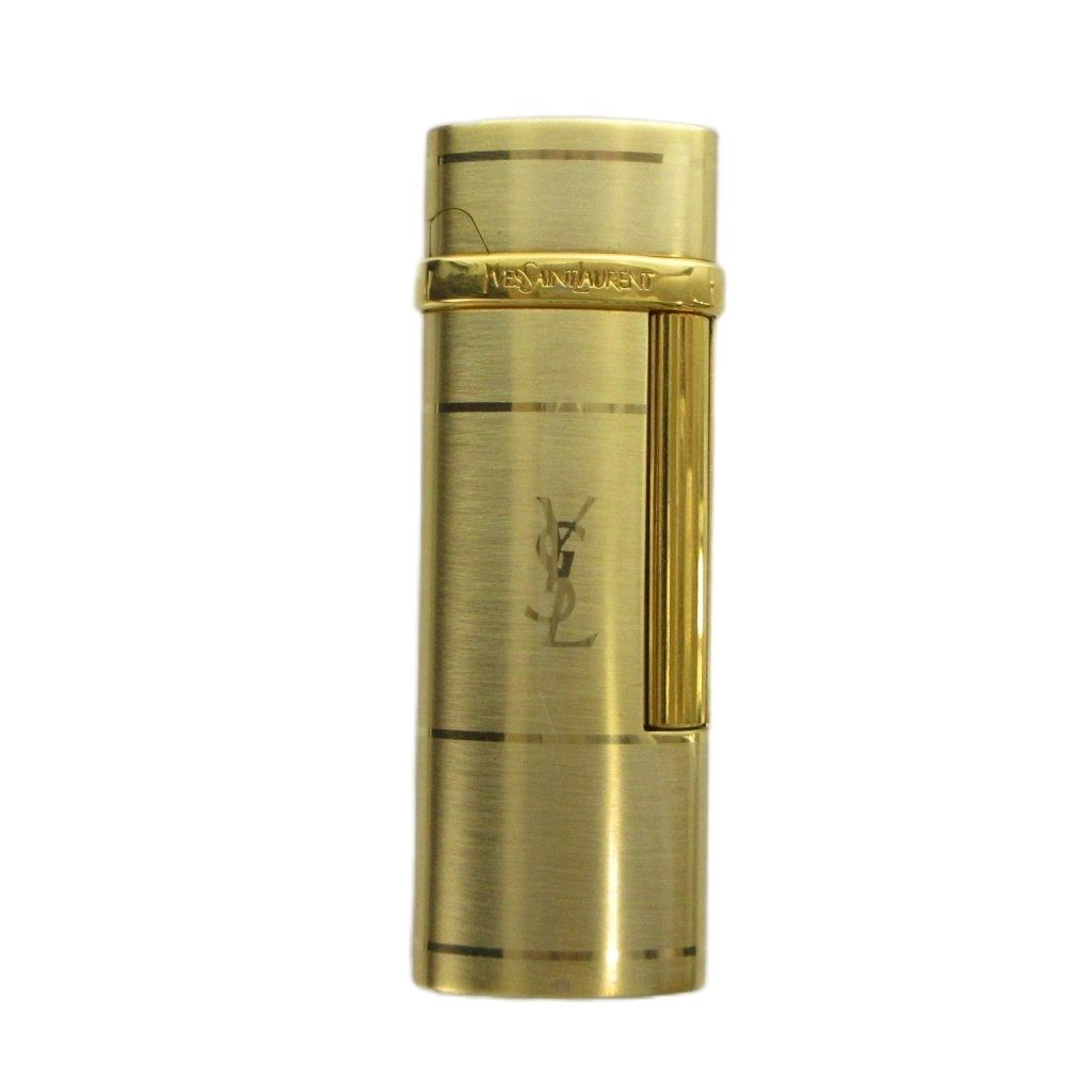 イヴサンローラン YVES SAINT LAURENT ガスライター 喫煙具 タバコ ロゴ 火花未確認 ゴールド色 ■GY18 /MQ