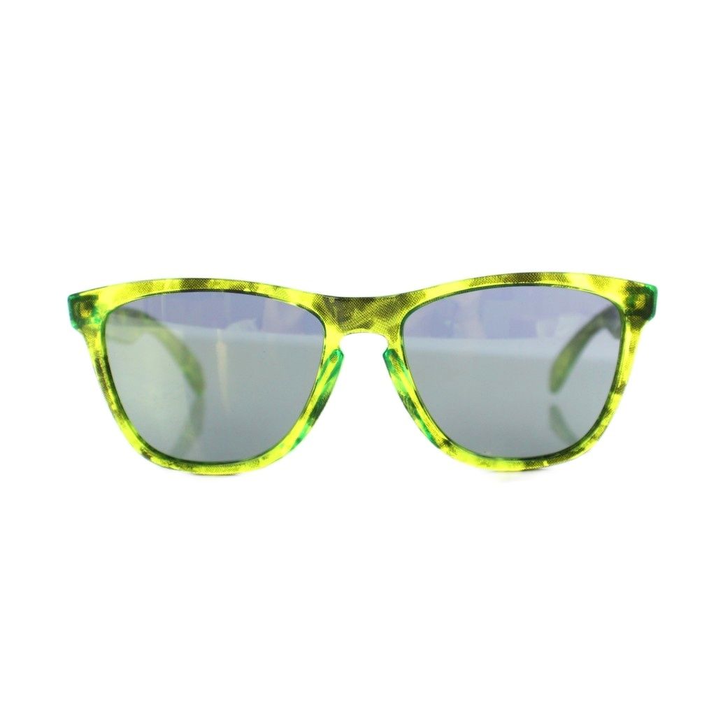 オークリー OAKLEY 24-310 FROGSKINS サングラス 眼鏡 めがね ミラーレンズ セルフレーム 55□17-133 緑 グリーン ■GY18 /MQ