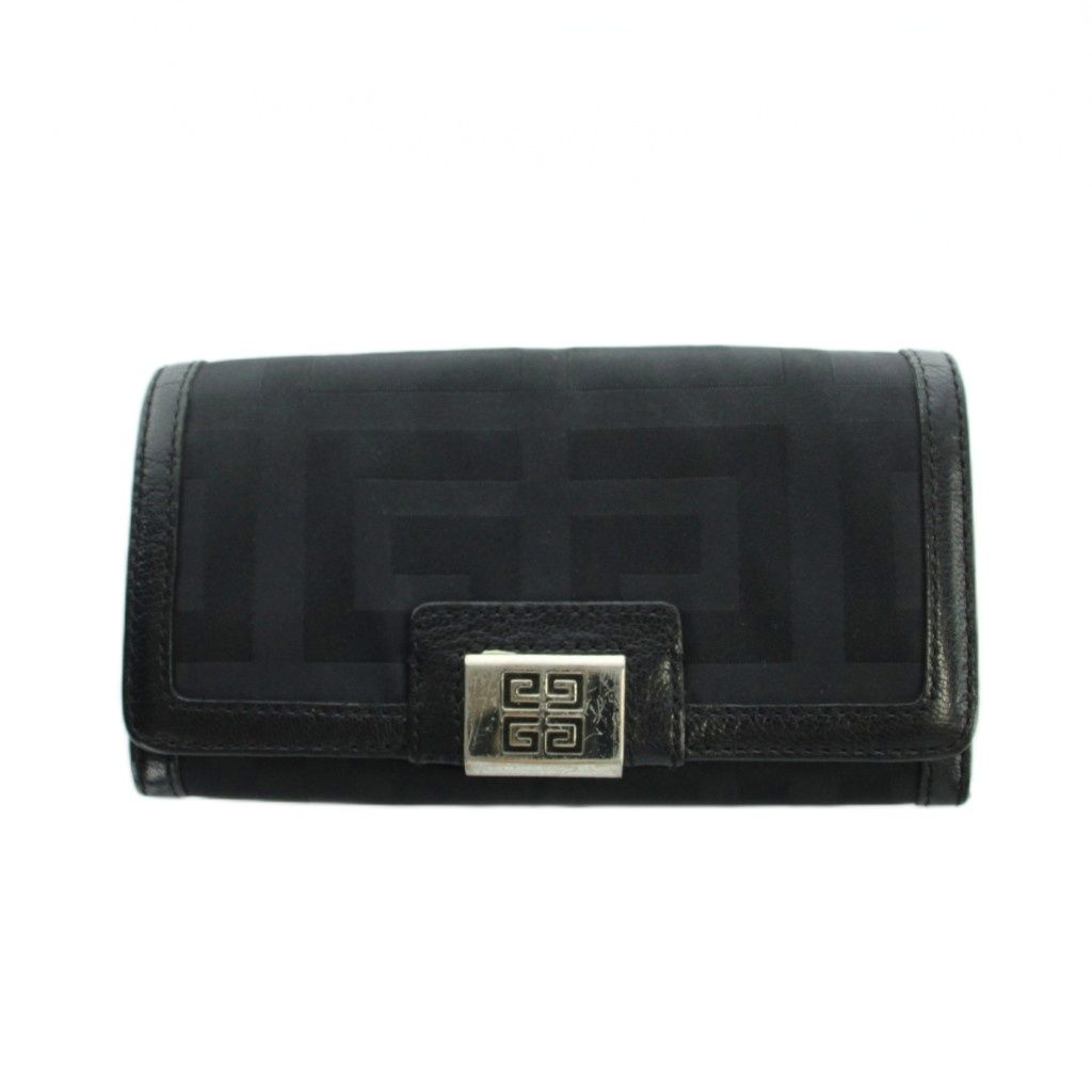 ジバンシィ GIVENCHY 長財布 ウォレット キャンバス レザー 4Gロゴ 黒 ブラック ■GY11 /MQ 7,739円