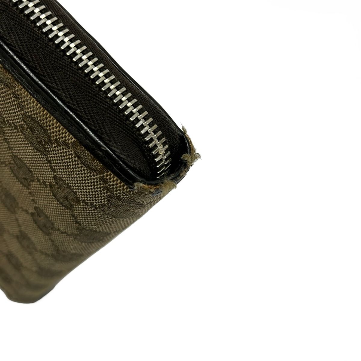 GUCCI(グッチ) 長財布 GGツインズ 233025 ベージュ×ダークブラウン 