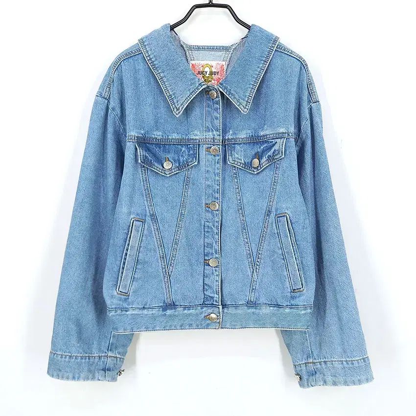 Jucy Judy ジュシジュディ レディース 秋冬 ルーズフィット デニムジャケット インディゴ85 (HU44611)
