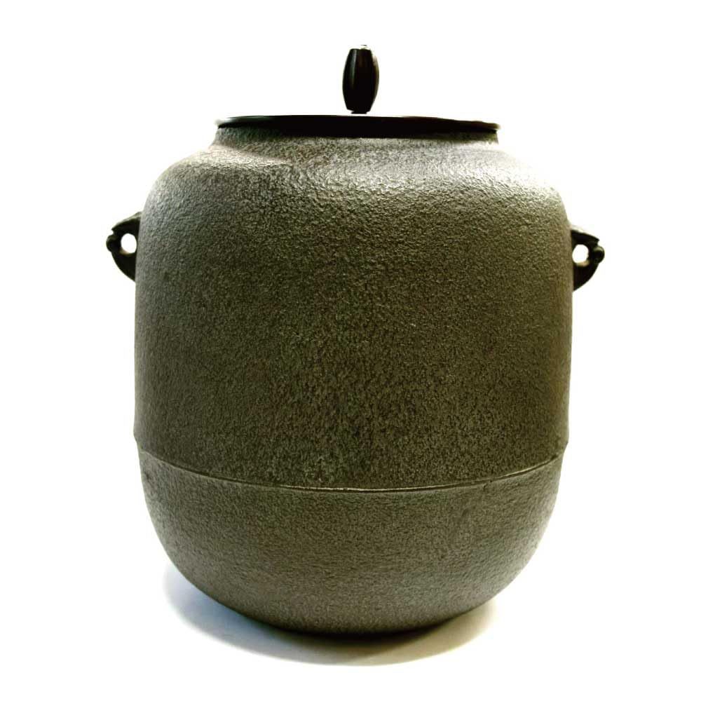 茶道具 風炉釜 棗釜 菊池政光 釜環付 (釜カン付)