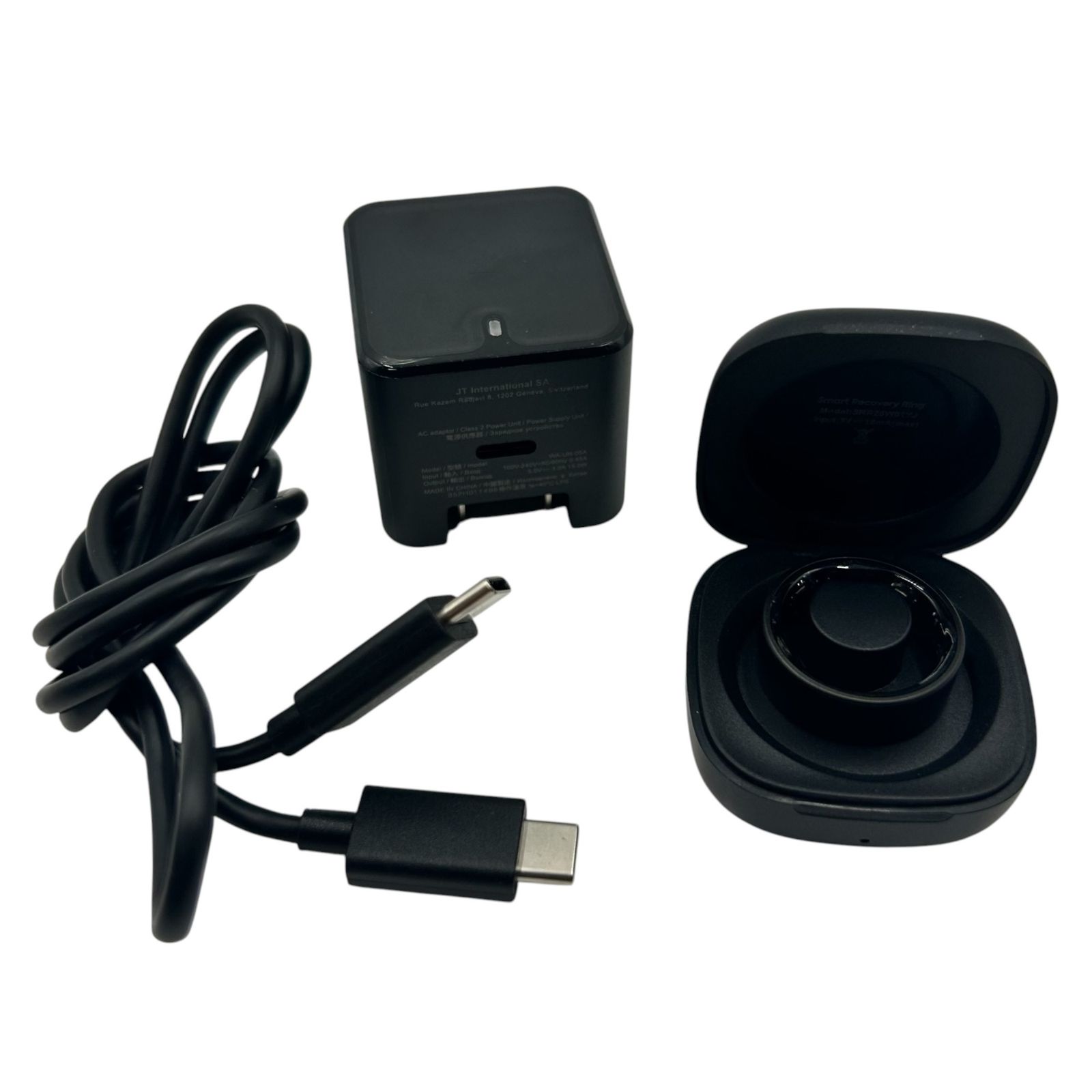■Smart Recovery Ring SRR25W01Y サイズ10 スマートリング ブラック 充電ケース付き 動作確認済み2556512,2556512