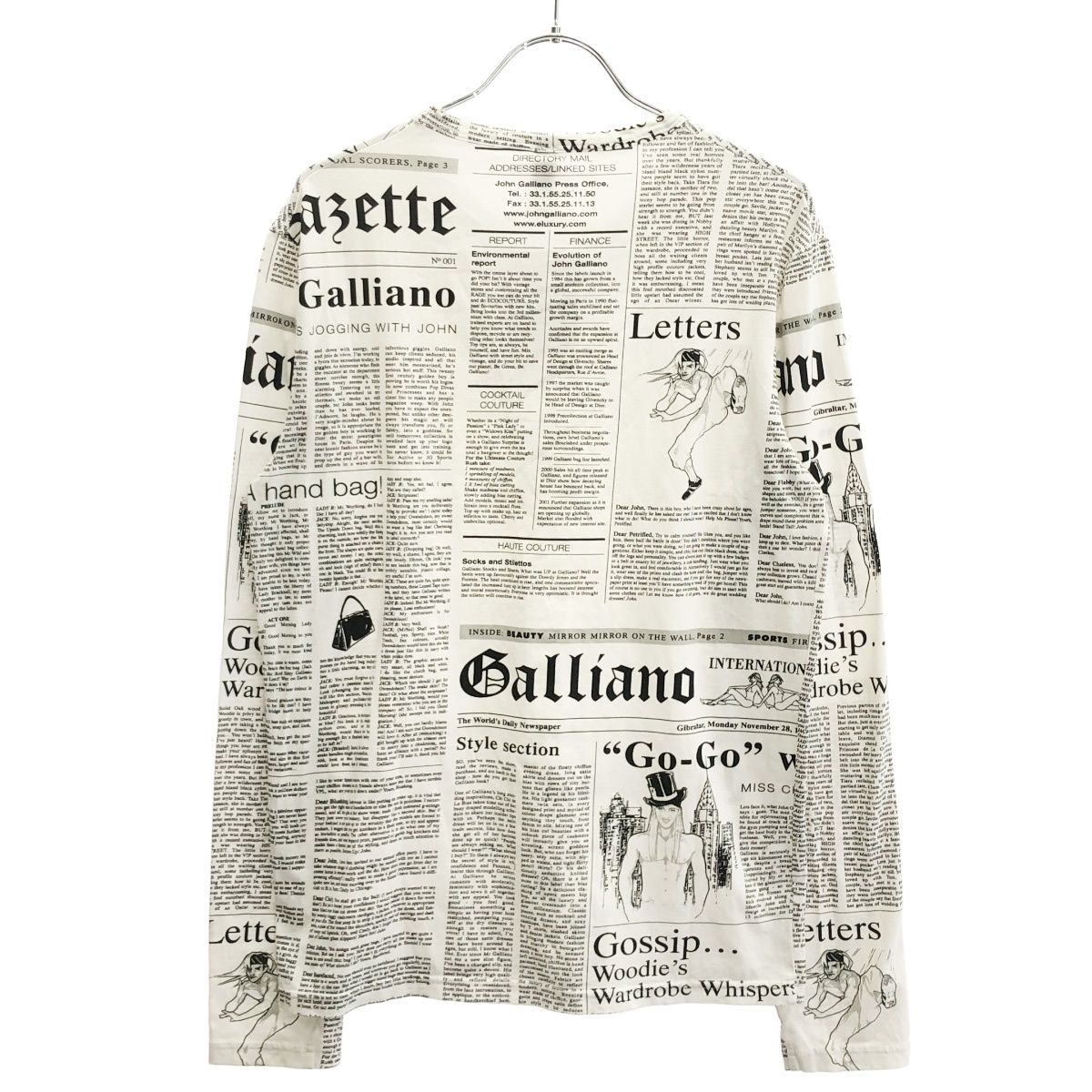 John Galliano ジョンガリアーノ UNDER WEAR ニュースペーパー ロング 