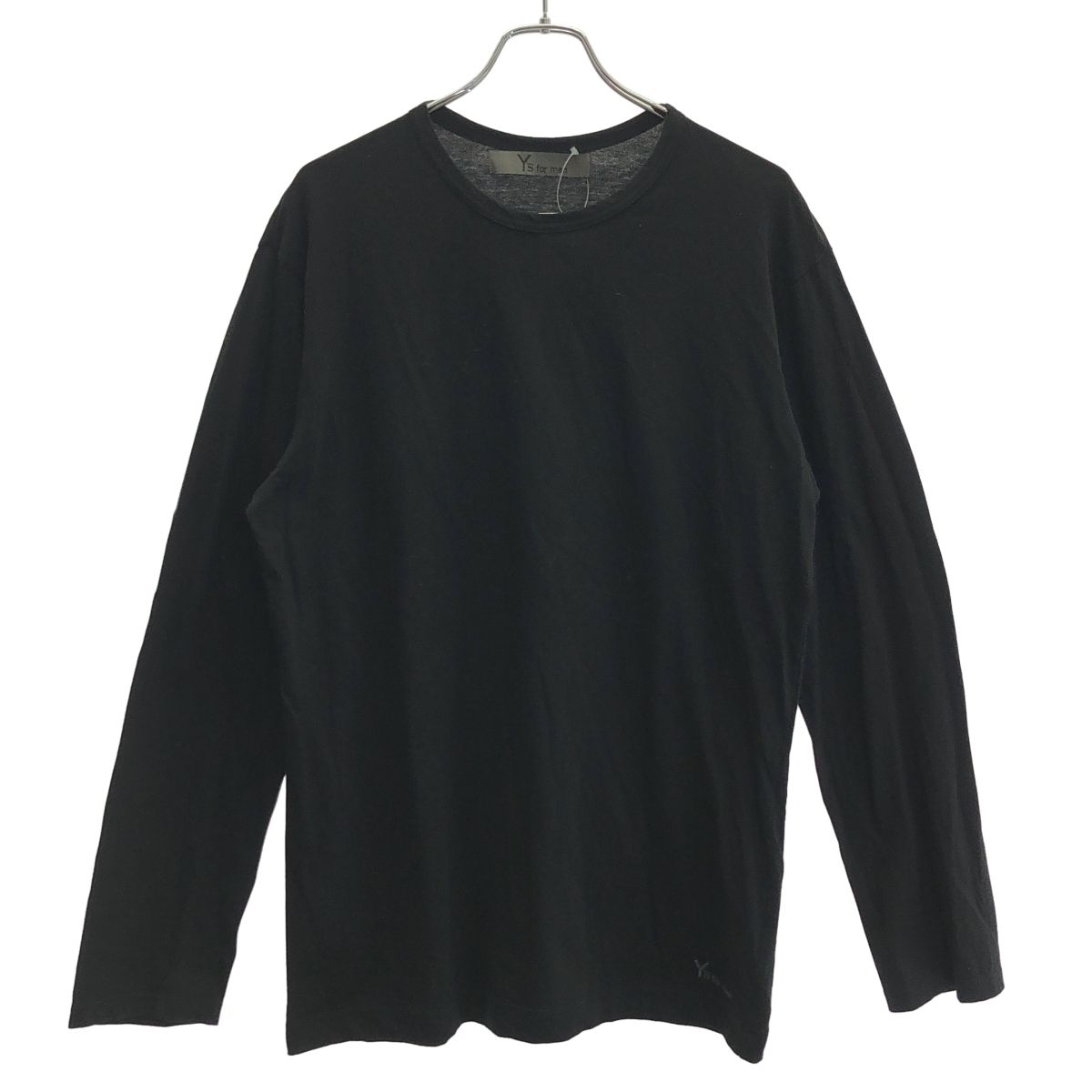 Y's for men ワイズ フォーメン ロゴプリント ロングスリーブTシャツ ブラック 3