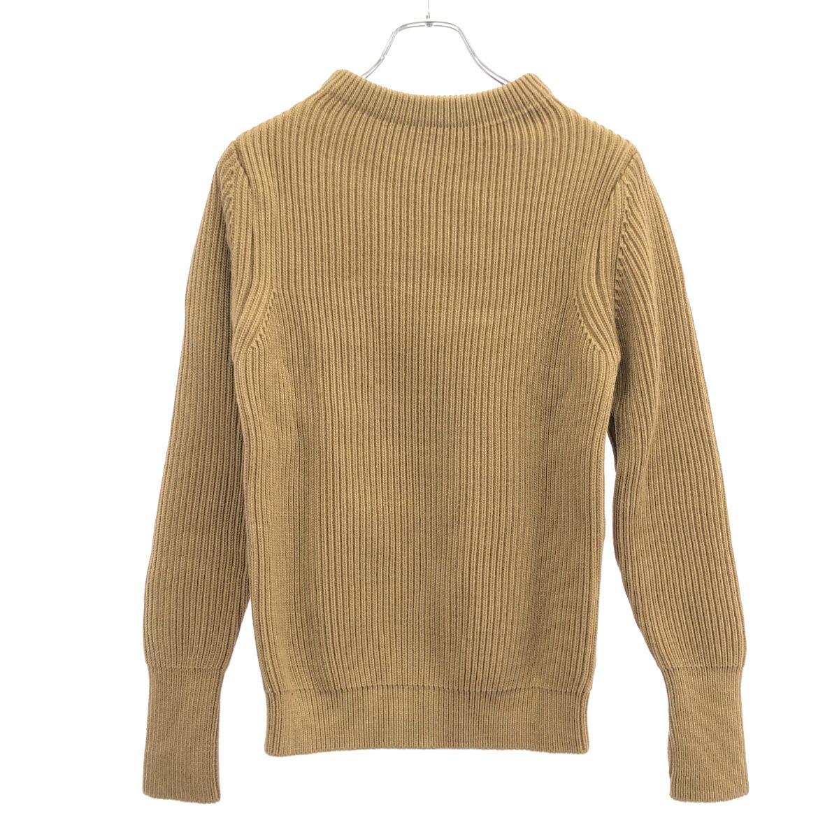 ANDERSEN-ANDERSEN アンデルセンアンデルセン モックネックリブニットセーター キャメルブラウン XS