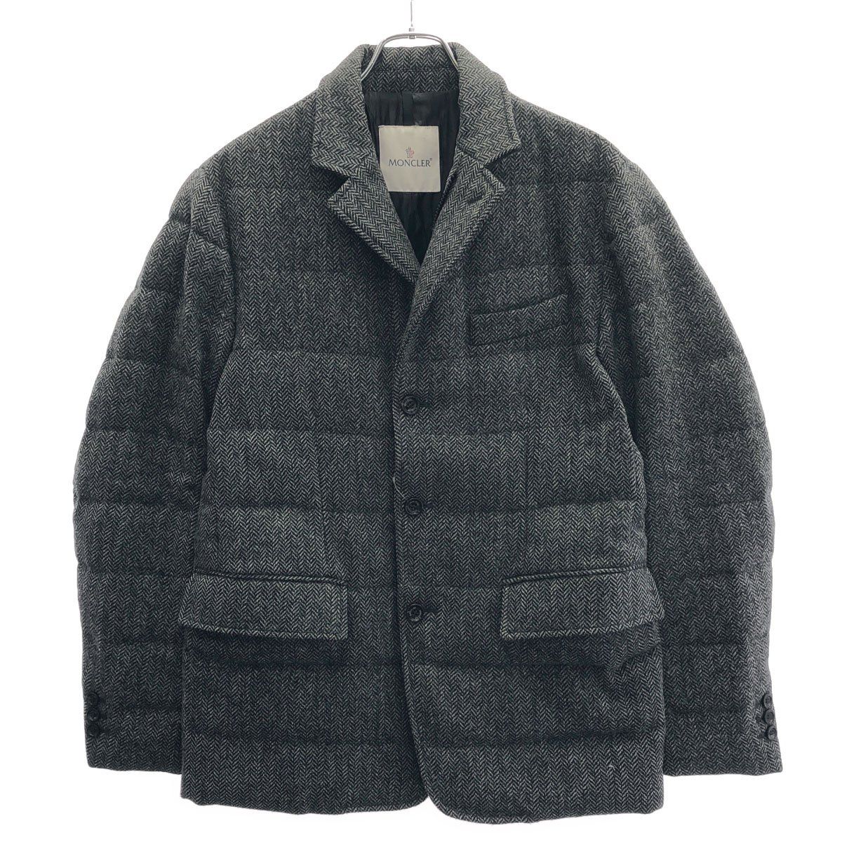 MONCLER モンクレール RODIN ヘリンボーンツイードダウンテーラード 