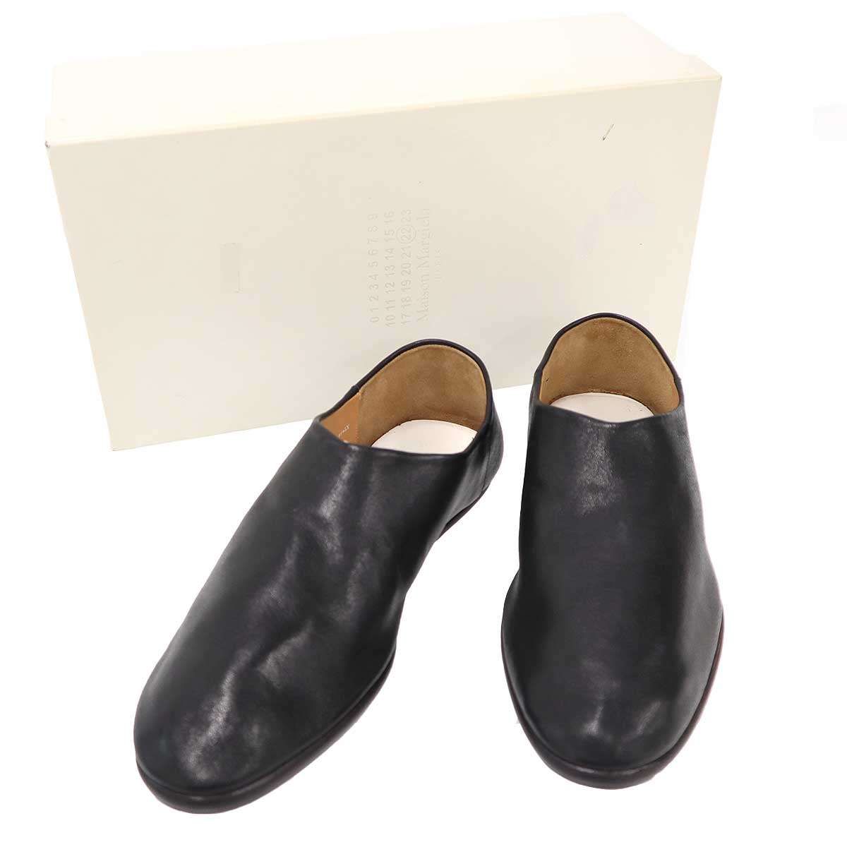 Maison Margiela 22 メゾン マルジェラ バブーシュ レザースリッポン S37WR0103 ブラック 42