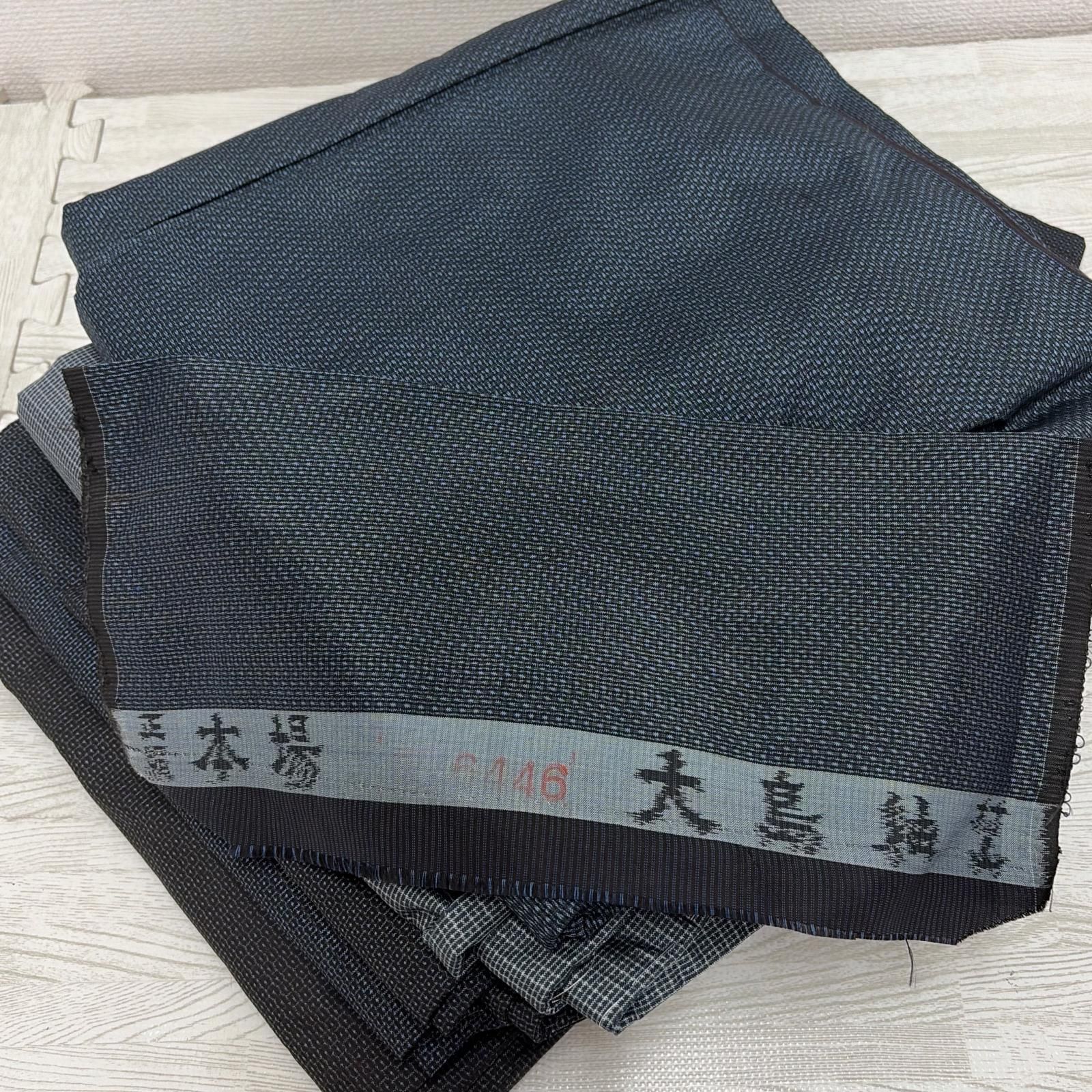 メンズ 大島紬 着物 正絹 5着 着物まとめ売り リメイク材料 s-463