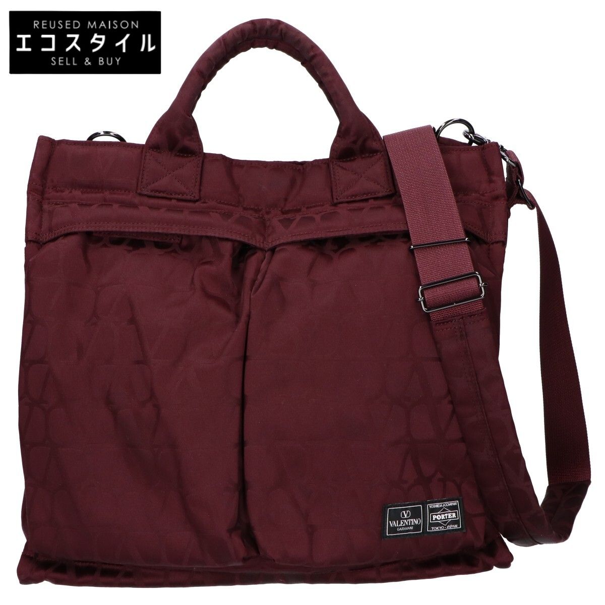 PORTER　ポーター　x ヴァレンティノ ガラヴァーニ トワルイコノグラフ 2WAY VERTICAL TOTE BAG ヘルメットバッグ