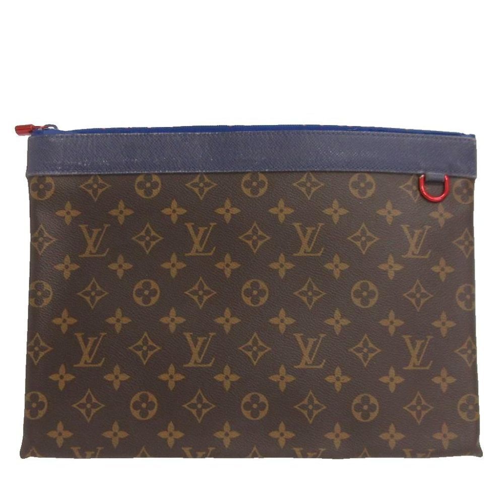 ルイヴィトン LOUIS VUITTON アポロ モノグラム クラッチバッグ セカンド M63048 茶 ブラウン 鞄