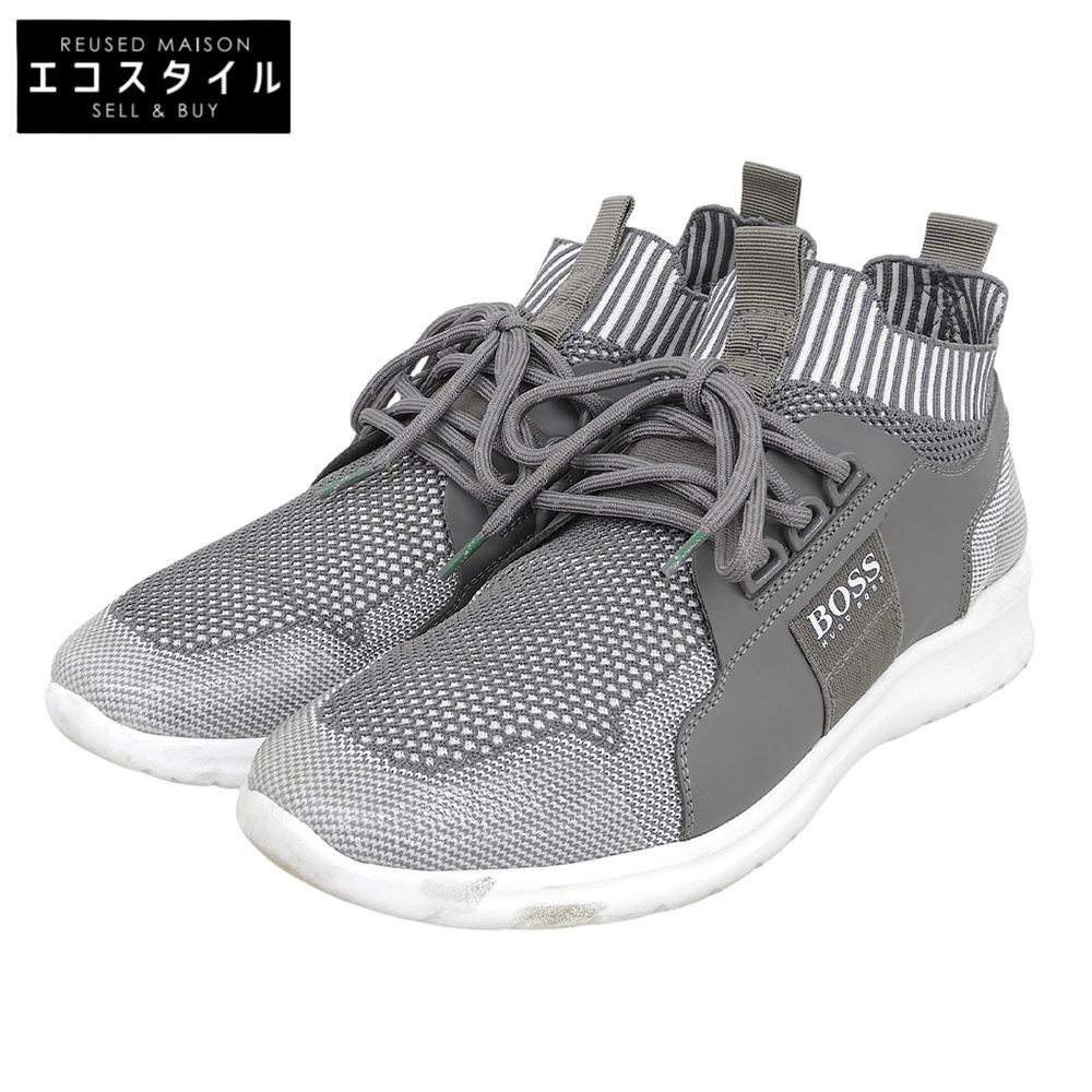 BOSS　ボス　Extreme Run Knit スニーカー シューズ メンズ グレー 40 50379300　40