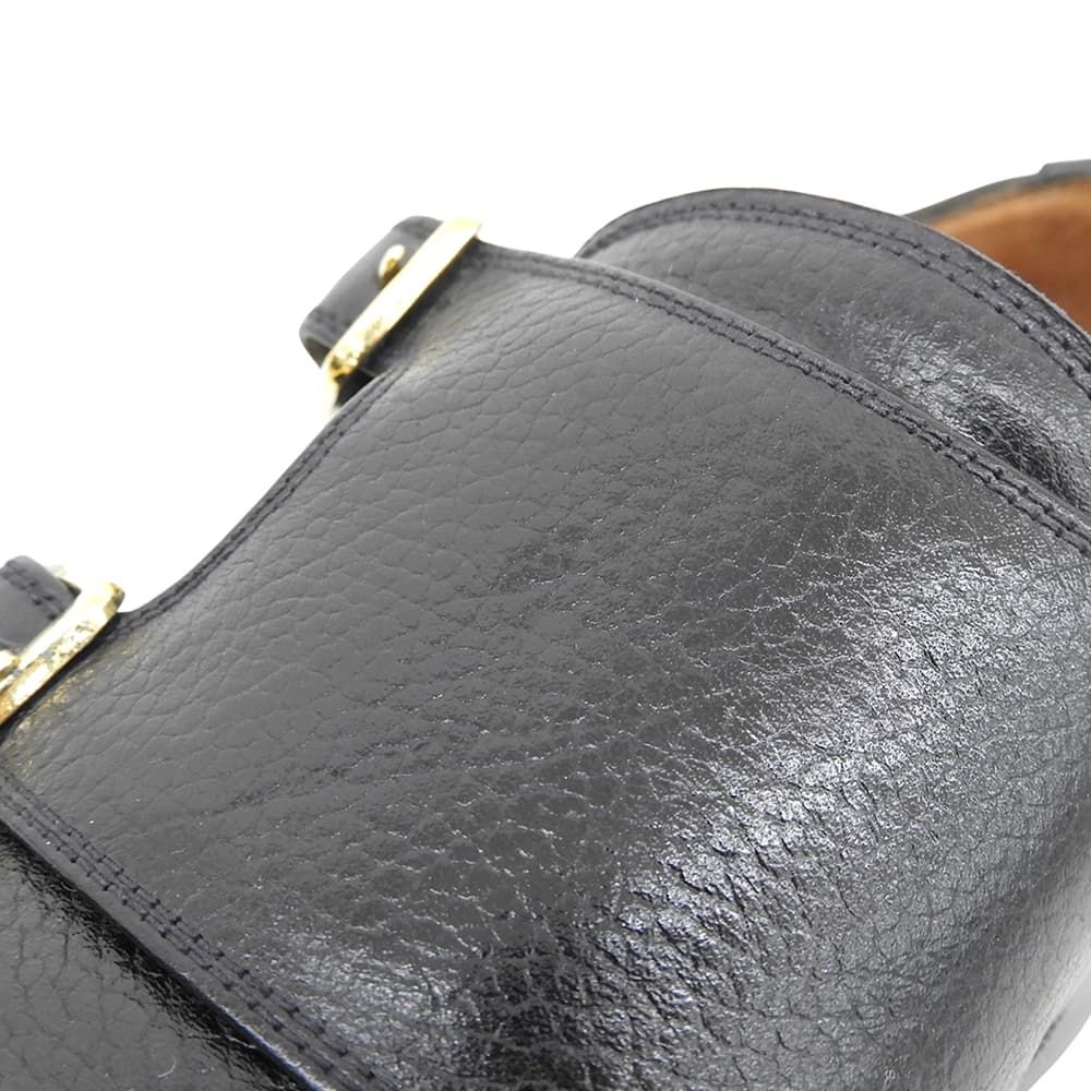 YANKO ヤンコ 美品 ダブルモンクシューズ シューズ メンズ シボレザー