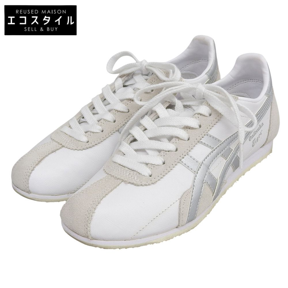 onitsuka tiger　オニツカタイガー　美品 Mexico Runsparkランスパークスニーカー シューズ レディース ホワイト 23cm 1183B480　6(US)