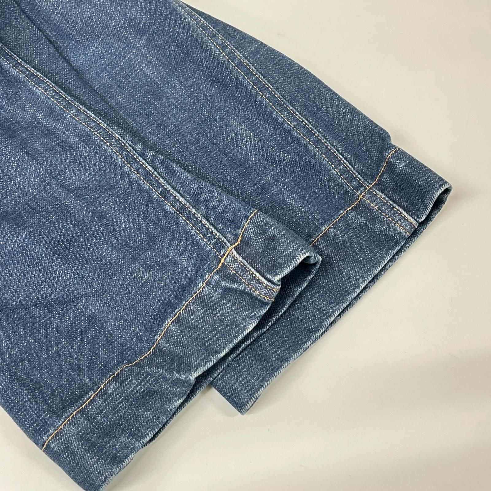 VISVIM ビズビム ブルー ボタンフライ ストレートデニム 2 - メルカリ