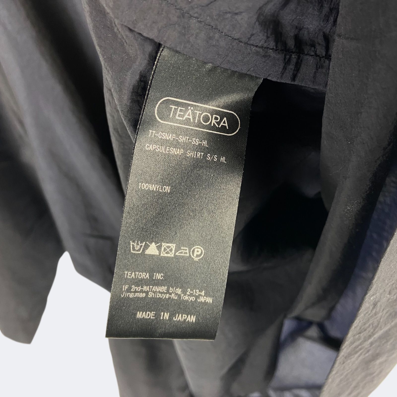 TEATORA CAPSULESNAP SHIRT S/S HOVERLAYER テアトラ カプセルスナップ