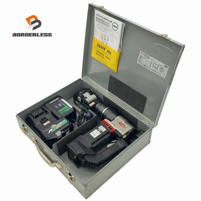 ☆中古品☆TONE トネ 36V コードレスシャーレンチ CSM220 マルチボルトバッテリー2個(BSL36B18)充電器 ケース付 充電式シャーレンチ128326