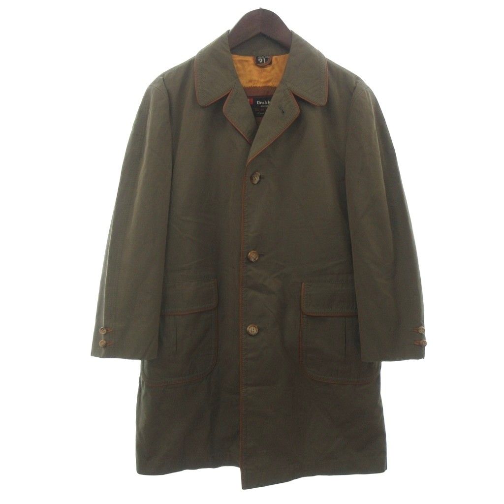 ヴィンテージ VINTAGE Drakkar コート ジャケット コットン ベルギー製 カーキ 91cm ■ECB004