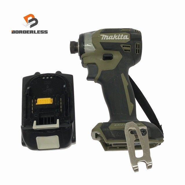 ☆比較的綺麗☆makita マキタ 18V 充電式インパクトドライバー TD173D バッテリー1個(18V 6.0Ah 充電回数1回) コードレス128329