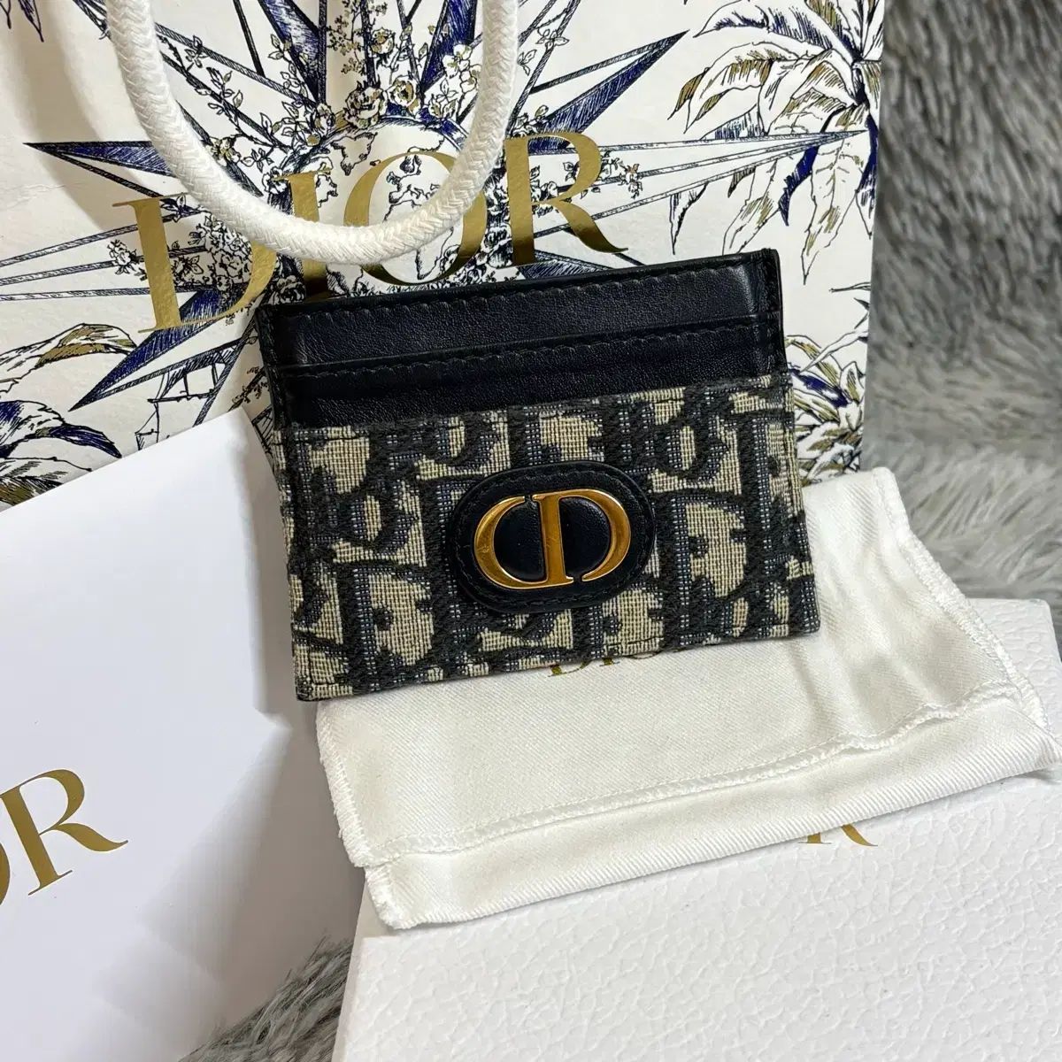 OS フルセット Dior オブリーク モンテーニュ 30 カードウォレット