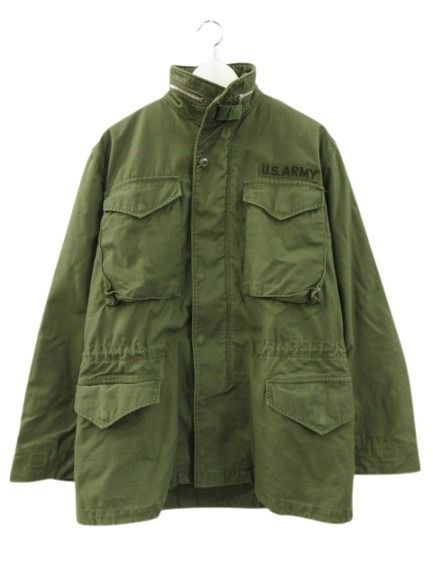 ヴィンテージ VINTAGE U.S.ARMY M-65 フィールドジャケット 2nd 米軍 アルミジッパー オリーブ S-R