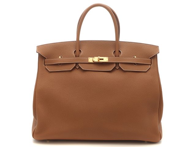 HERMES エルメス バッグ バーキン40 ゴールド/GP ﾊﾞｯｸﾞ ハンドバッグ トゴ ゴールド Y刻印 ユニセックス【中古】