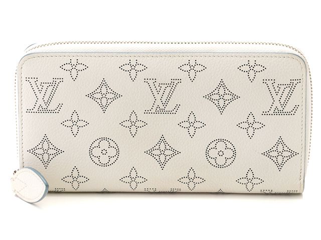 LOUIS VUITTON ルイ・ヴィトン バッグ ジッピー・ウォレット マヒナ スノー/ブルーオラージュ ｻｲﾌ･小物 M69215 長財布 モノグラムマヒナ ホワイト ユニセックス【中古】