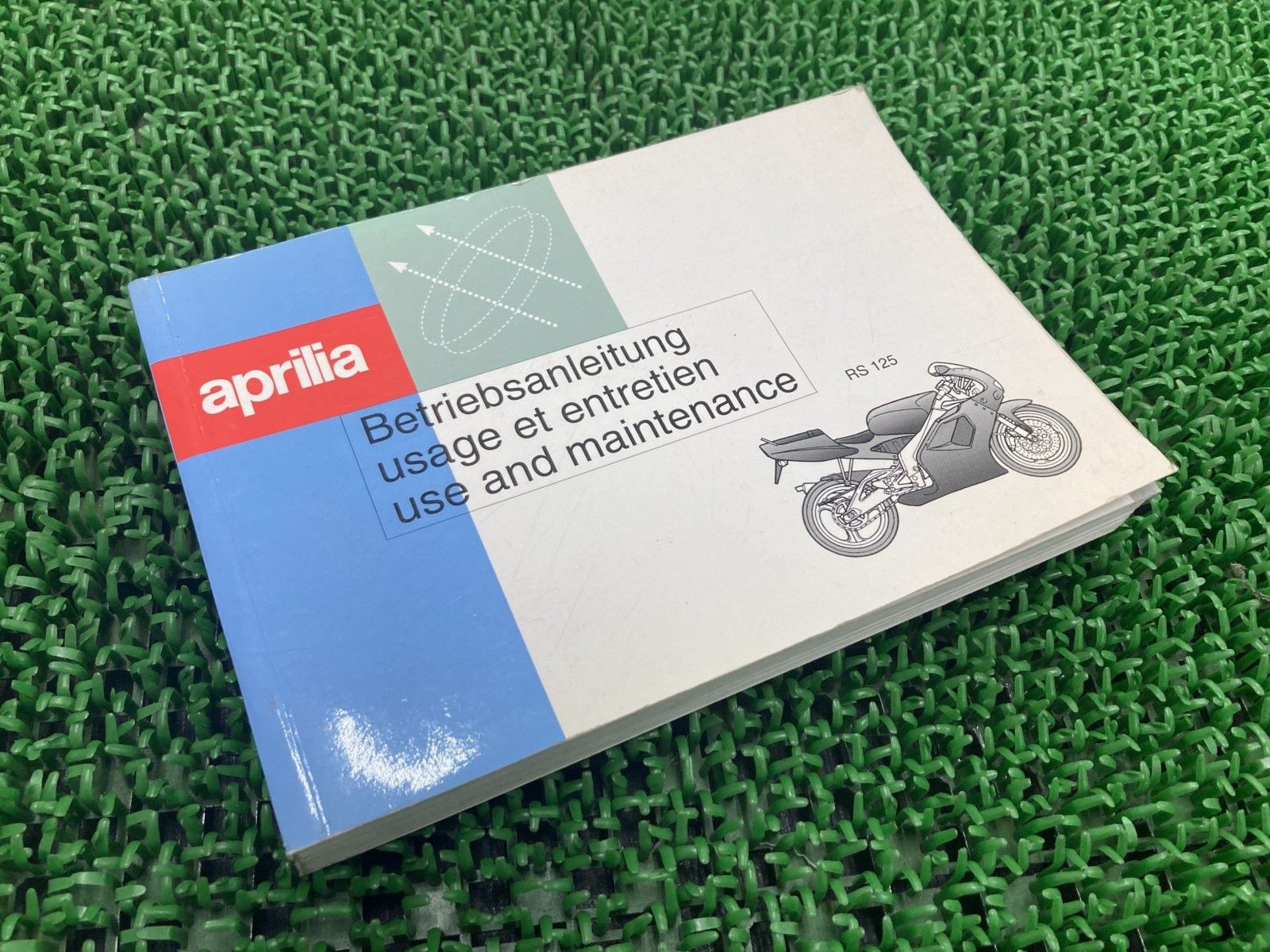 RS125 取扱説明書 アプリリア 正規 中古 配線図有り aprilia ドイツ語 フランス語 nV