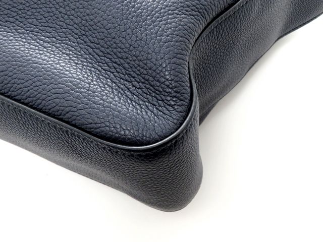 PRADA プラダ バッグ ヴィッテロダイノ ワンショルダー ネイビー レザー バッグ トートバッグ レザー ネイビー ユニセックス【中古】 PRADA プラダ バッグ ヴィッテロダイノ ワンショルダー ネイビー レザー バッグ トートバッグ レザー ネイビー ユニセックス【中古】