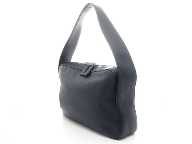 PRADA プラダ バッグ ヴィッテロダイノ ワンショルダー ネイビー レザー バッグ トートバッグ レザー ネイビー ユニセックス【中古】 PRADA プラダ バッグ ヴィッテロダイノ ワンショルダー ネイビー レザー バッグ トートバッグ レザー ネイビー ユニセックス【中古】