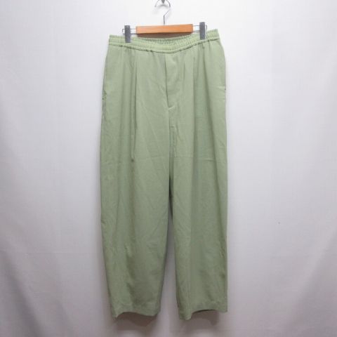 モンキータイム MONKEY TIME アローズ 美品 RENU TRO WD ANKLE PANT イージー パンツ XL ライムグリーン 8314-144-1416 ウエストゴム ポリエステル
