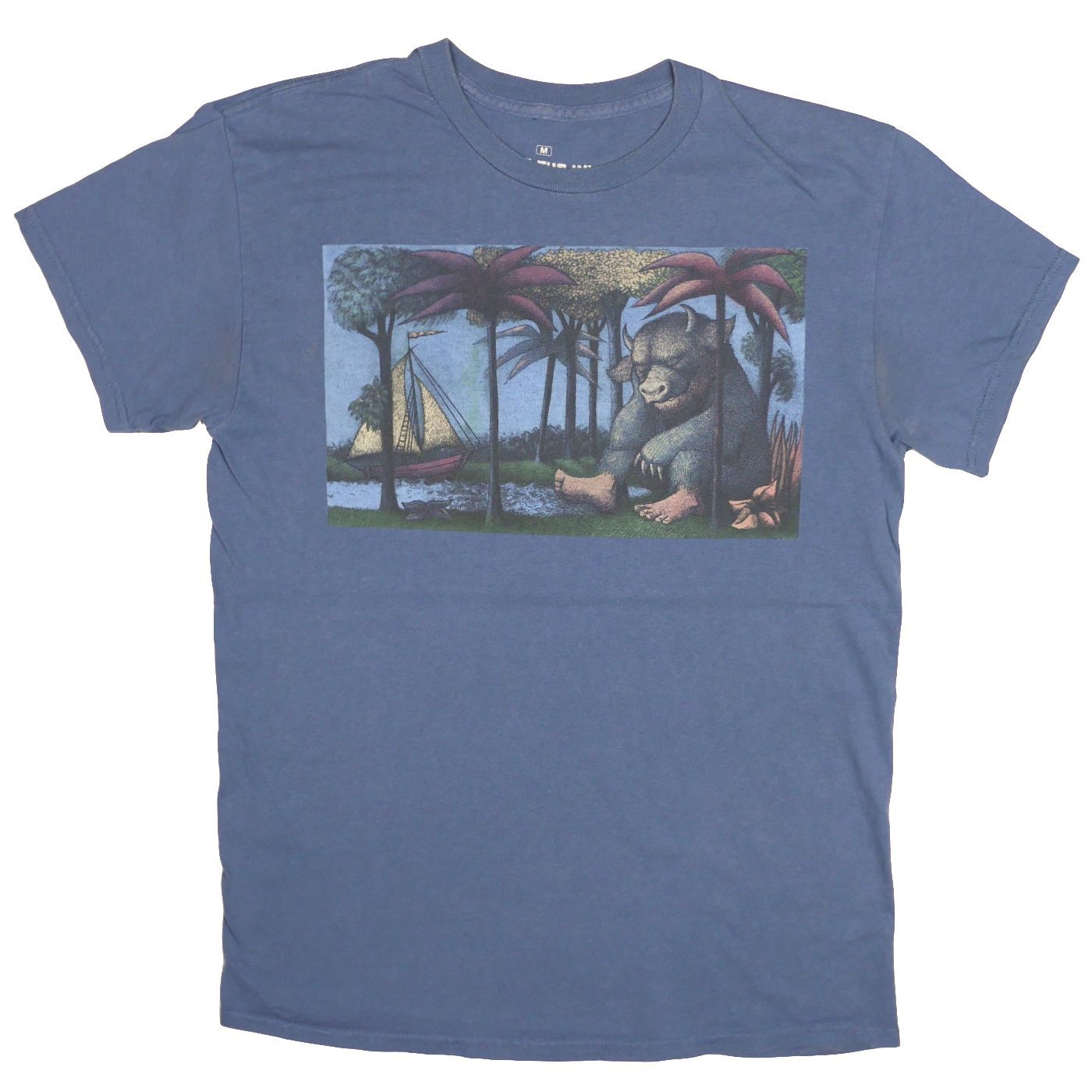 【M】映画 かいじゅうたちのいるところ Where the Wild Things Are Tシャツ モーリスセンダック スパイクジョーンズ 絵本 ブルー