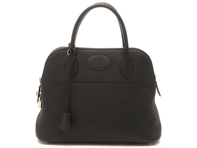HERMES エルメス バッグ ボリード31 ブラック/SV ﾊﾞｯｸﾞ ハンドバッグ トリヨンクレマンス ブラック/パラジウム(シルバー)金具 □O刻印(2011年)刻印 レディース【中古】460・F