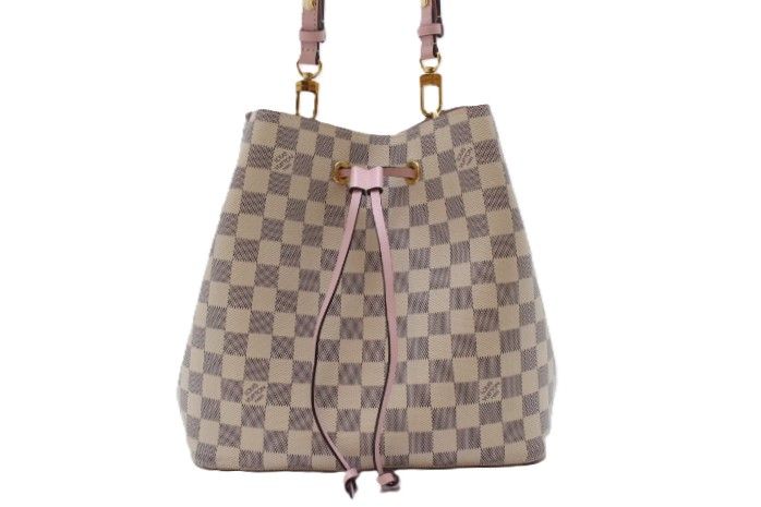 LOUIS VUITTON ルイ・ヴィトン バッグ ネオノエ ダミエ・アズール オードローズ バッグ N40152 ショルダーバッグ ダミエアズールキャンバス アズール オードローズ 白/ピンク レディース【中古】460 T