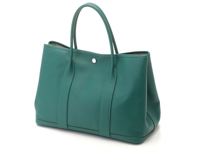 HERMES エルメス バッグ ガーデンパーティPM ヴェールジェイド/SV バッグ トートバッグ ヴォーエプソン ヴェールジェイド ユニセックス【中古】 HERMES エルメス バッグ ガーデンパーティPM ヴェールジェイド/SV バッグ トートバッグ ヴォーエプソン ヴェールジェイド ユニセックス【中古】