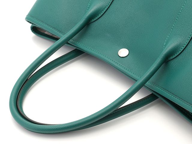 HERMES エルメス バッグ ガーデンパーティPM ヴェールジェイド/SV バッグ トートバッグ ヴォーエプソン ヴェールジェイド ユニセックス【中古】 HERMES エルメス バッグ ガーデンパーティPM ヴェールジェイド/SV バッグ トートバッグ ヴォーエプソン ヴェールジェイド ユニセックス【中古】