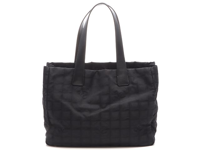 CHANEL シャネル バッグ ニュートラベルライントートPM ブラック/GP ナイロン/カーフ ﾊﾞｯｸﾞ A15991 トートバッグ ナイロン/カーフ ブラック レディース【中古】