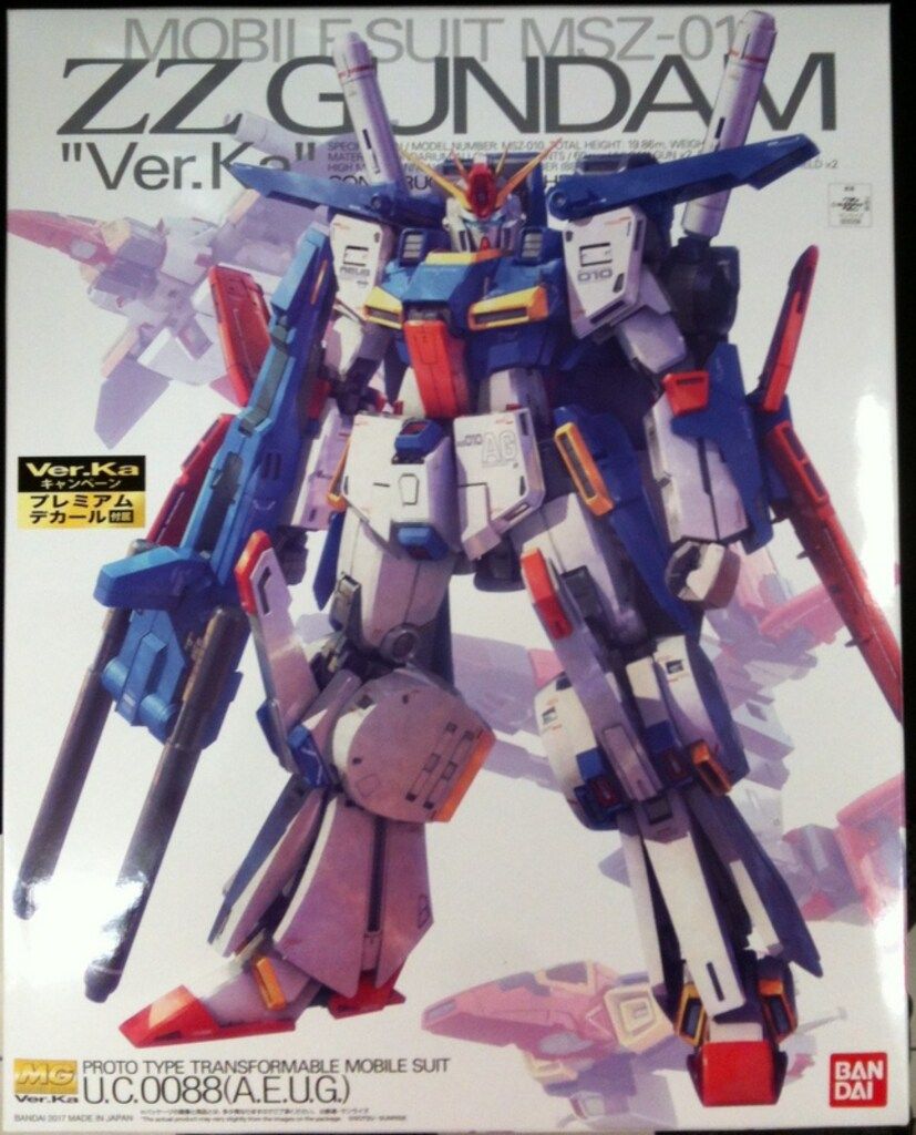 バンダイ MG/ガンダムZZ MSZ-010 ダブルゼータガンダム Ver.Ka プレミアムデカール付属版
