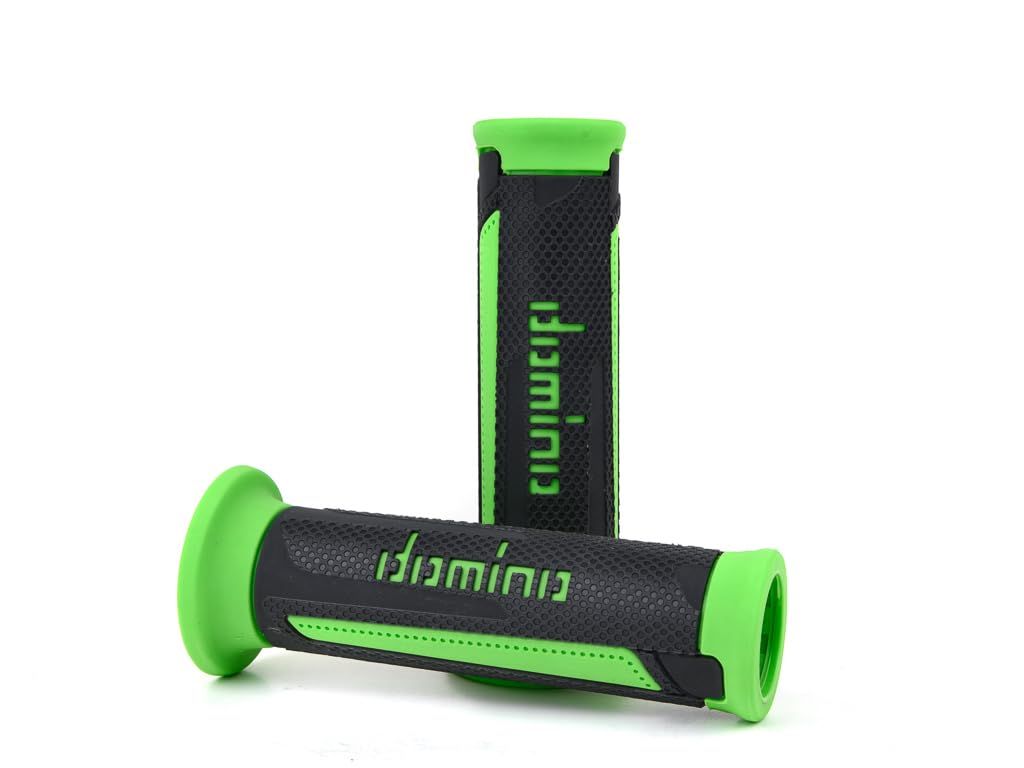 新品 Domino domino(ドミノ) GRIP グリップ オンロード ツーリスモタイプ 121mm ブラック×グリーン A35041C4470