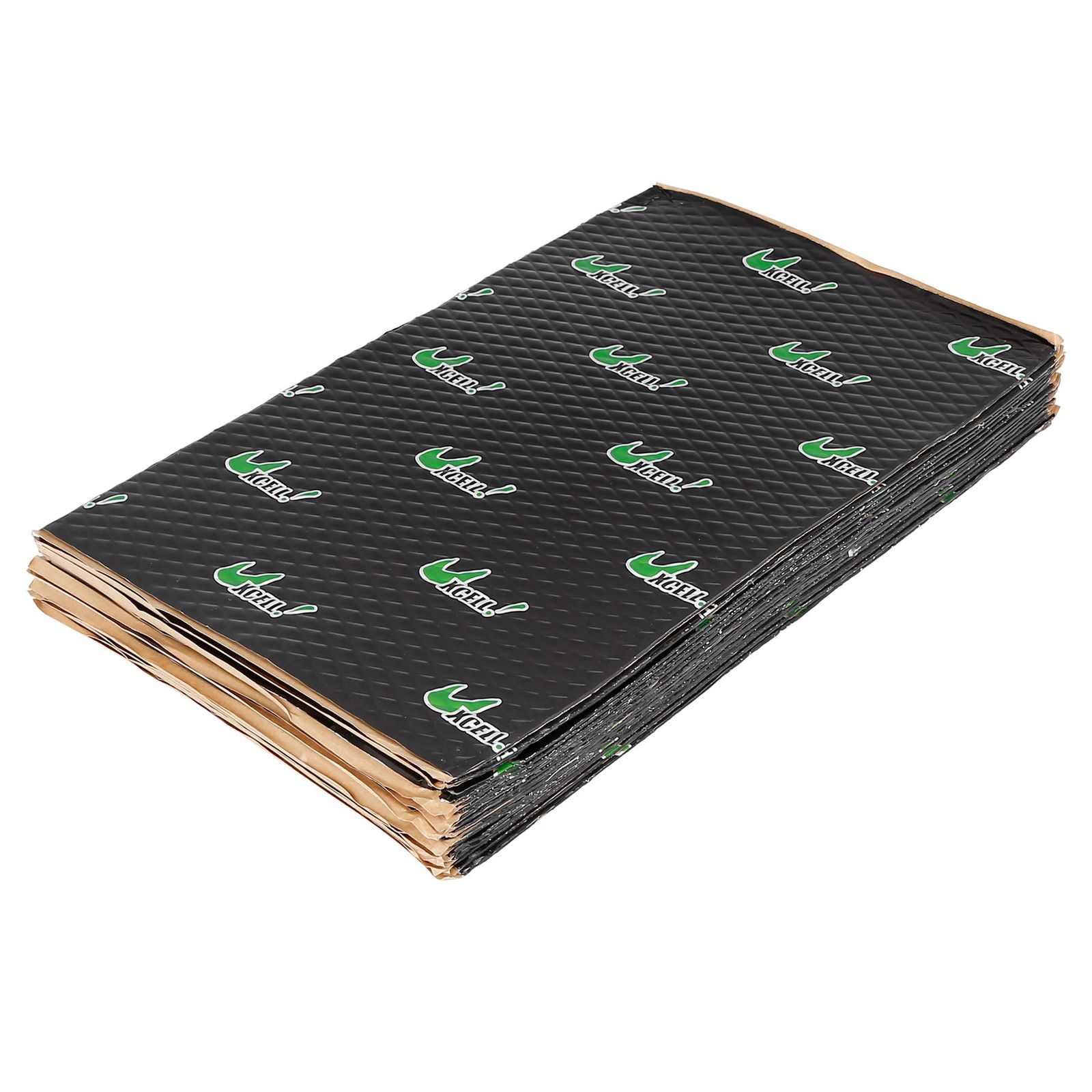 新品 uxcell トラックの消音器 断熱マット 断熱パッド 制振材 ドア屋ね床用 2mm 25sqft ブラック 10個入り 18平方フィート