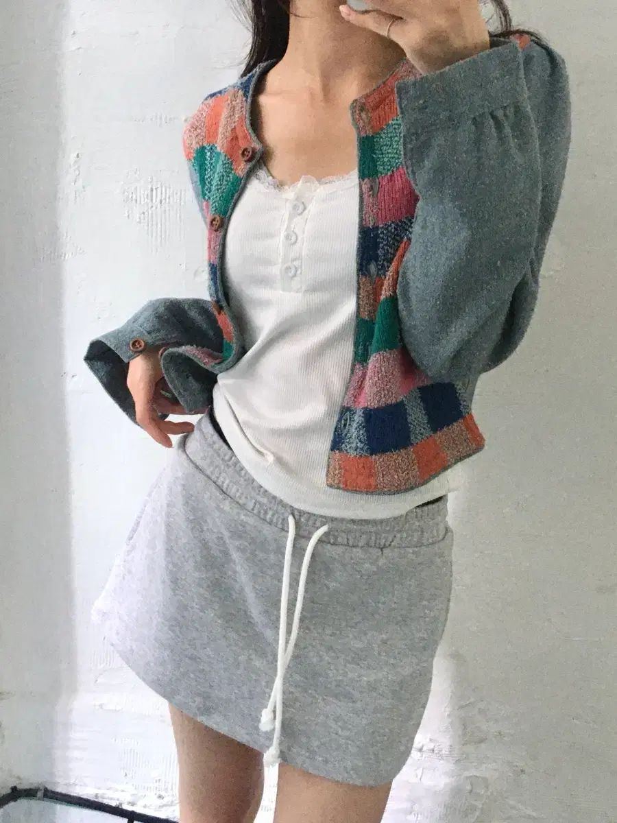MISSONI ミッソーニ チェックパターン ボタン カーディガン