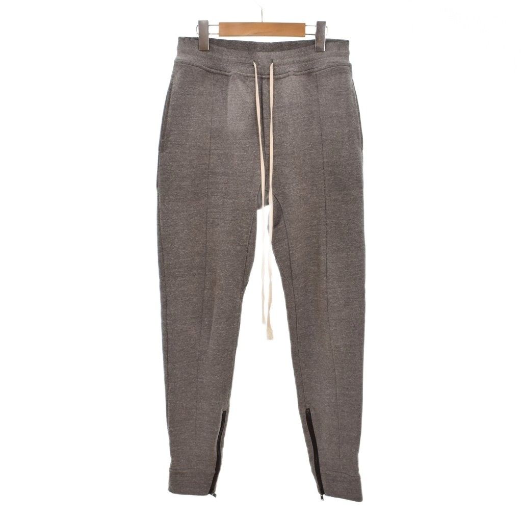 フィアオブゴッド Fear of God スウェットパンツ ドローストリング 裾ジップ 無地 テーパード S 灰色 グレー 5C17FT