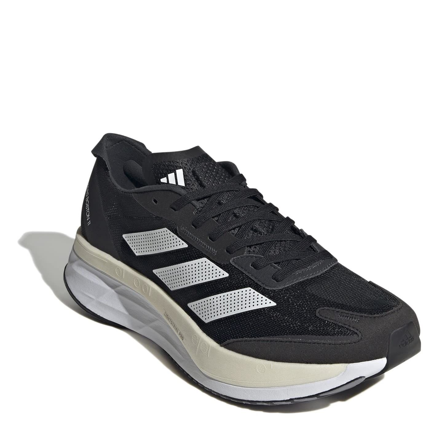 新品 [アディダス] ランニングシューズ アディゼロ ボストン 11 LWE89 メンズ コアブラック/フットウェアホワイト/カーボン(GX6651) 28.0 cm