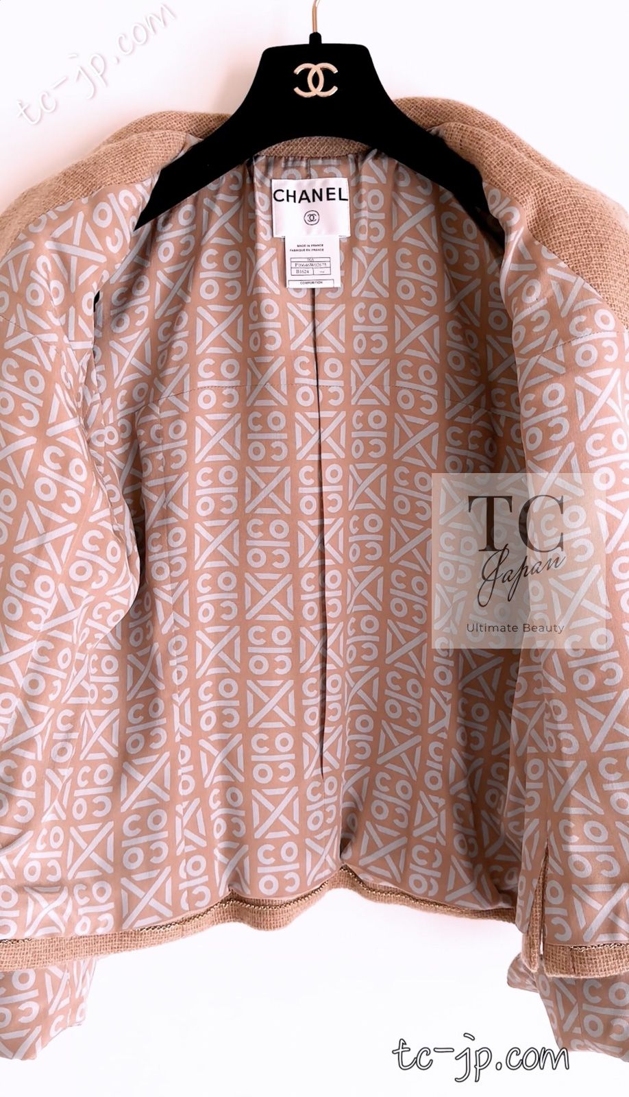 シャネル ジャケット CHANEL キャメル カシミア 100% ジッパー ランウェイ登場 カール・ラガーフェルド ヴィンテージ 55万 超美品 36 38