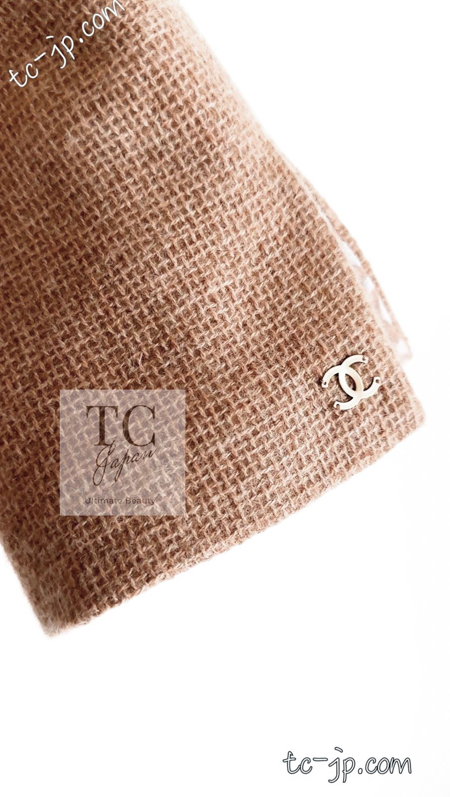シャネル ジャケット CHANEL キャメル カシミア 100% ジッパー ランウェイ登場 カール・ラガーフェルド ヴィンテージ 55万 超美品 36 38