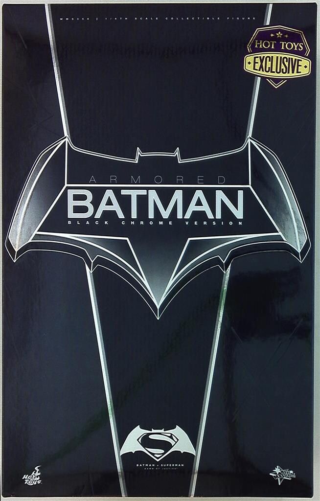 HOTTOYS MOVIE MASTERPIECE ARMORED BATMAN / BLACK CHROME VERSION MMS356