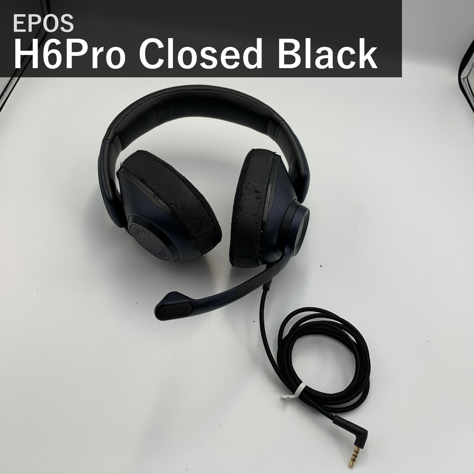 EPOS イーポス H6Pro Closed 有線ゲーミングヘッドセット セブリングブラック 密閉型 着脱式マイク付き PC PS4 PS5 Xbox Switch対応 高音質 跳ね上げ式自動ミュート 軽量 H6 Pro Closed 黒 国内正規品