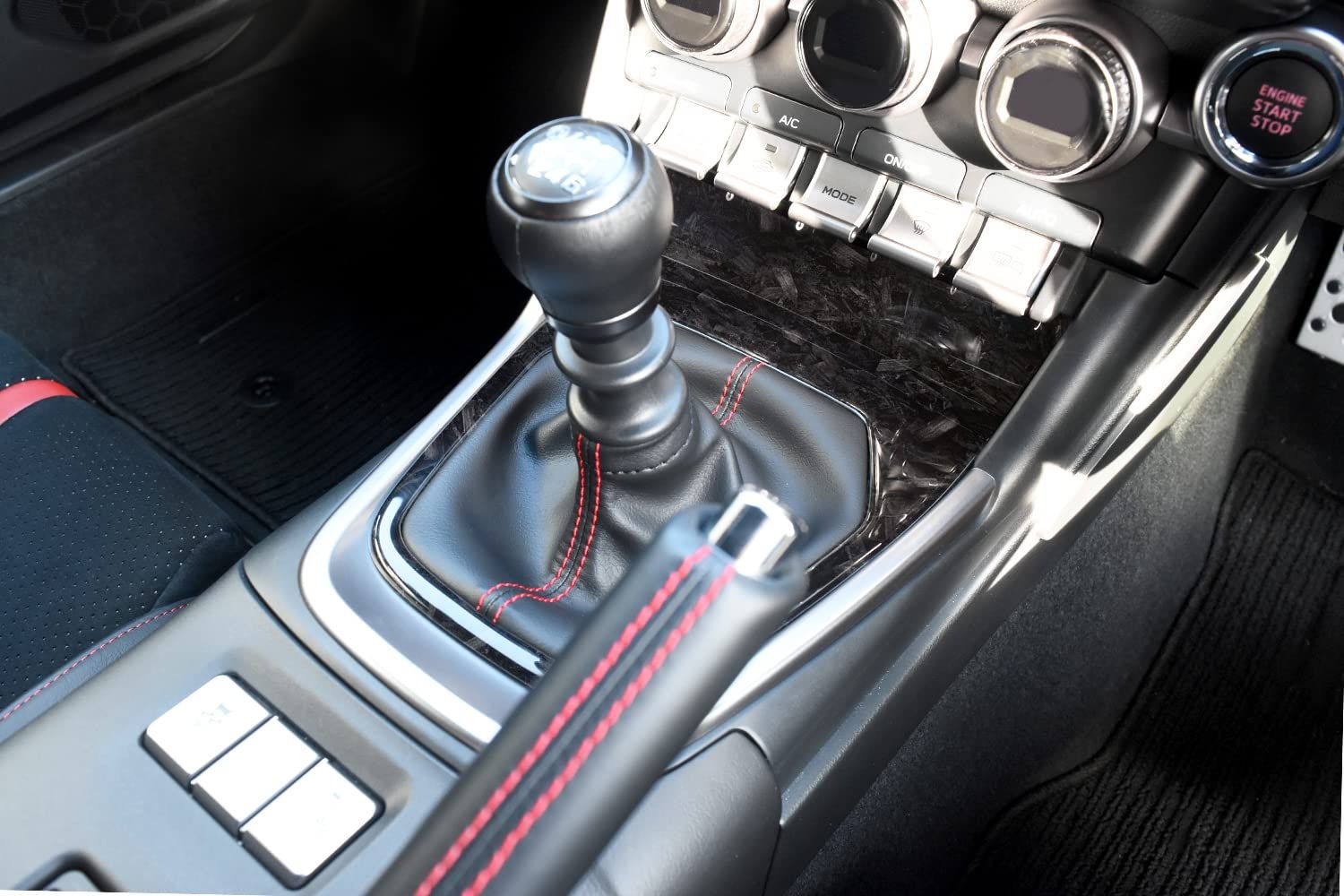 新品 SecondStage トヨタ GR86 スバル BRZ MT車専用 シフトパネル クラッシュカーボン調 T612CCB